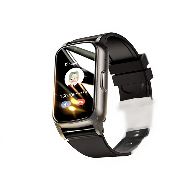 Factory Smart Watch for Elderly Touch Screen IPS Display Silicone Band SOS Button GPS Navigation Heart Rate Tracker AI Voice
