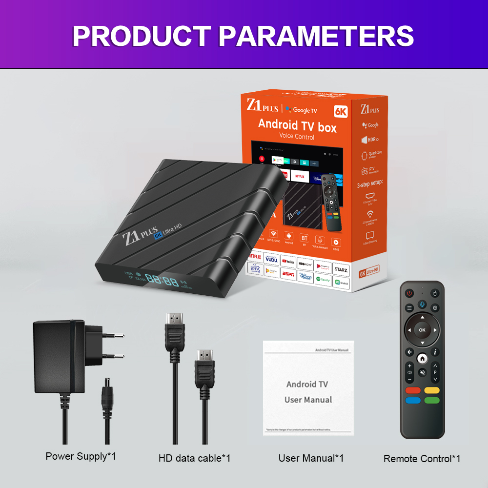 Factory Outlet Android TV Box Z1 Plus H618 - 2GB RAM, 16GB Storage