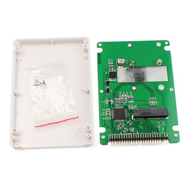 ST6008C Mini SATA MSATA SSD to 44pin IDE Adapter with case As 2.5" HDD SINTECH