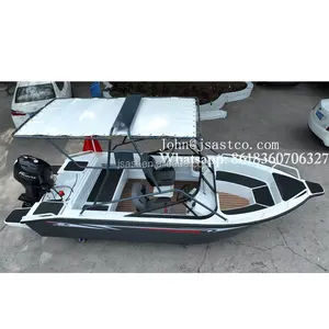 Sea travelling aluminum alloy boat double motor jet racing shipment gasoline fuel tank 4 strokes fishing boat wave strong frame