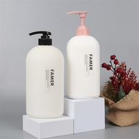 Échantillons Gratuits – Nouvelle Bouteille Pompe Ovale en Plastique de 800 ml pour Shampoing et Lotion, Personnalisable, Couleur au Choix, Estampage à Chaud, en Paille de Blé, pour Emballage Cosmétique