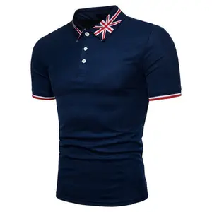 Mens Aangepaste Multi Kleur Pique Stof Polo Shirt Met Gedrukte Kraag Borst En Manchetten Polo T-shirt