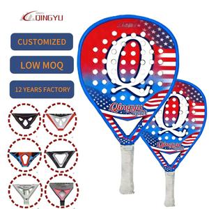 Raqueta de Pádel Redonda de Fibra de Carbono 3K Qingyu <span class=keywords><strong>Sport</strong></span> para Hombre y Mujer, Precisión, Potencia y Control, Durabilidad, Personalizable - Product Image 1