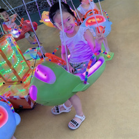 Manège de jardin à prix d'usine pour enfants : balançoire poisson et carrousel pour parcs d'attractions