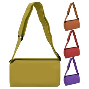 संयुक्त राज्य अमेरिका में निर्मित निर्माता जिपर क्लोजर डेली स्लिंग बैग महिलाओं के लिए लोकप्रिय ब्रांड क्लासिक पु लेदर सिंगल शोल्डर बैग