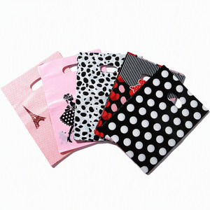 Tear Resistant Cut Out Handle <b>Bags</b> HDPE Film Private Label Low MOQ Durable Market Stall Sturdy Office Supply - Product Image 1