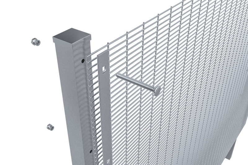 latest company news about Durable welded 358 anti climb high security wire mesh fence  0