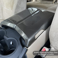 Pour Toyota Land Cruiser 300 LC300 : Accessoires – Cache-accoudoir central en fibre de carbone, couvercle de console, ensemble complet