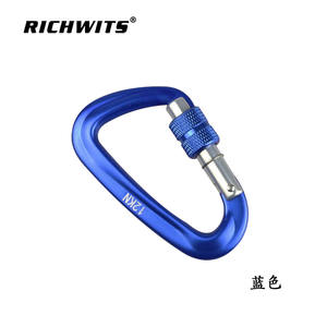 Mosquetón de Seguridad Tipo D de Aluminio Aeronáutico 7075, 12KN, para Escalada y Columpio al Aire Libre - Product Image 4