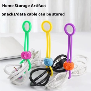 Silicone Sealing clip Food Snack Bread Sealing Freshness Sealing Clip Adjustable Clip Portable Data Cable Storage <b>Kitchen</b> Gadget - Product Image 3