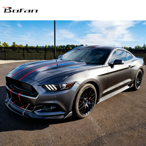 <span class=keywords><strong>Spoiler</strong></span> Anteriore/Alette Aerodinamiche per Ford Mustang 2015-2017 in Plastica ABS - Coppia Splitter Paraurti Anteriore - Kit Aerodinamico Aggressivo - Product Image 3