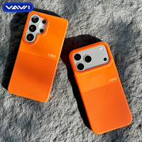 Étui de téléphone magnétique personnalisé VAWI B437 avec logo, design antidérapant et antichoc en PC pour iPhone 13 14 15 16 17 Pro Max et Samsung S26 Ultra