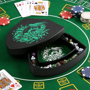 Новый дизайн, индивидуальный логотип, поднос для игральных костей из искусственной кожи для казино, ролевых игр, DND, вечеринок, баров, настольных игр - Product Image 6
