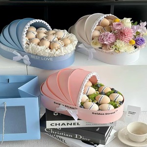 Confezione di fiori freschi scatola di fiori scatola regalo per bambini set regalo scatola per neonati per <span class=keywords><strong>la</strong></span> sistemazione del Bouquet di san valentino - Product Image 2