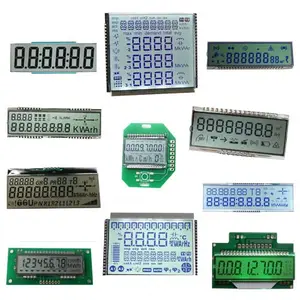 Özelleştirilmiş 7 Segment 8 basamaklı STN lcd ekran için elektrik sayacı/gaz sayacı