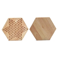Dames chinoises Montessori jeu de stratégie en bois Tangram jouet d'apprentissage précoce échecs volants pour enfants échecs en bois