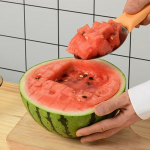 Cuillère professionnelle en acier inoxydable pour fruits et viande, éplucheur à mangue en dés, coupe-pastèque, trancheuse pour la maison, la cuisine, les magasins <span class=keywords><strong>de</strong></span> fruits et la restauration - Product Image 4