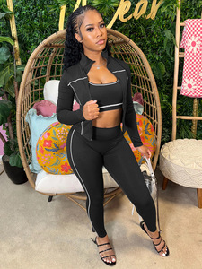 Nieuwe 3-delige set dames yogatopjes sportbeha hoge taille naadloze leggings rekbare sportbeha gympak dames set - Product Image 3