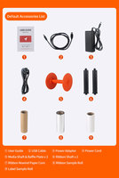 Impresora de etiquetas de transferencia térmica de 200/300 DPI, cinta de resina para impresora TTO, Cable de tubo, Cable termorretráctil térmico, impresora de Cable