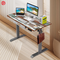 Bureau debout électrique moderne ergonomique réglable en hauteur extensible en métal pour villa, bureau à domicile, poste de travail