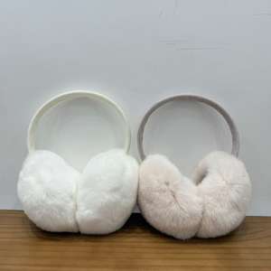 Женская повязка на голову из кроличьего меха - Product Image 5