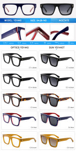 Gafas de Sol de Lujo para Hombre, Montura Completa, Acetato, Lentes Polarizadas TAC, Bloqueo de Luz Azul, Unisex, Venta al Por Mayor, OEM, ODM - Product Image 5