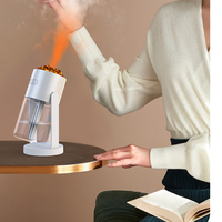 Mini humidificateur électrique multi-flammes Usb pour voiture d'ange à réglage de secousse, diffuseur d'humidificateur à ultrasons volcanique vente en gros