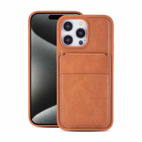 Nouvel étui de téléphone portable en cuir artificiel avec porte-cartes magnétique pour iPhone 18/17/16/15/14/13 Pro Pro Max au design professionnel