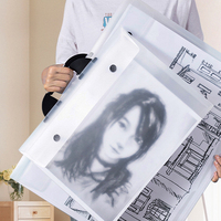 Organiseur de documents en plastique personnalisé, grand format, 4K, 8K, A1, A2, A3, étui pour documents, sac pour livres, sac pour œuvres d'art, dossier pour œuvres d'art avec poignée