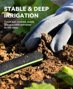 <span class=keywords><strong>Tubo</strong></span> <span class=keywords><strong>Irrigazione</strong></span> a Goccia in Gomma da 7,6 m (25FT) per Risparmio Idrico del 80% - Leggero, per Giardino, Prato, <span class=keywords><strong>Orto</strong></span>, Fiori e Frutteto - Product Image 2