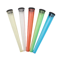 Vente en gros – Tube à cigarettes en plastique de 110 mm et 115 mm, support conique, conteneur en forme de cône, pipe à rouler personnalisée avec logo et capuchon