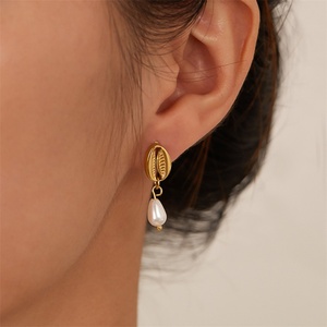 Joyería Vintage Elegante para Mujer, Regalo de Aniversario, A Prueba de Agua, Sin Deslustre, Pendientes de Perlas - Product Image 2