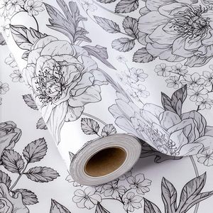 80g luxurious high grade metallic <b>wrapping</b> <b>paper</b> blue floral design Mother's Day and wedding gift packaging customizable - Product Image 2