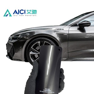 Envoltura gris metálico de vinilo autoadhesivo <span class=keywords><strong>Gunsmoke</strong></span> gris Anti amarillo Color TPU PPF película de protección de pintura de coche rollo de urdimbre de coche - Product Image 5