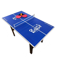 Table de ping-pong classique moderne de 40 pouces pour divertissement familial en intérieur, jeu sportif avec raquettes, jouets éducatifs pour usage intérieur