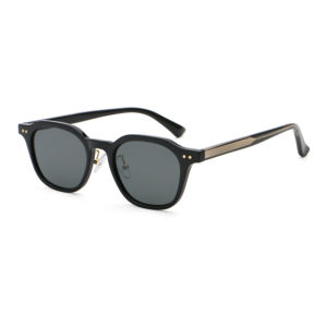 Vente en gros Prêt à Expédier à la Mode UV400 Pare-Soleil de Haute Qualité Pc + CP Transparent Bleu Montures Rondes Lunettes de Soleil Hommes Femmes 2025 - Product Image 3