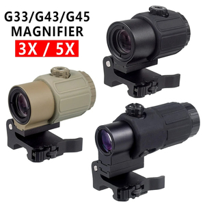 Mirino Olografico Tattico LAMBUL 551 552 553 558 Red Dot, Cannocchiale G33 G43 G45 con Ingranditore 3X 5X, Mirino Verde per Caccia - Product Image 4