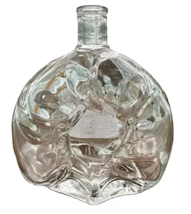 Fornitura di fabbrica personalizzata 500ml 700ml 750ml bottiglie di liquore in selce bottiglie di vetro Vodka