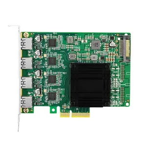 PCIe 2.0 x4 4端口类型A 5Gb USB3 Gen 1控制器适配器