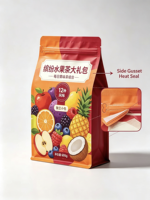 Sachet alimentaire durable refermable en PE à fond plat octogonal pour l'emballage de snacks, impression personnalisable, résistant à l'humidité