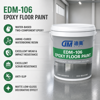 Pintura Epoxi Industrial Bicomponente para Pisos / Pintura de Resina Epoxi para Suelos / Imprimación de Pintura Epoxi a Base de Solvente para Garajes