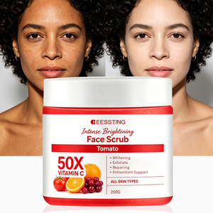 Gommage Visage et Corps Bio en Gros à la Vitamine C, Éclaircissant, Exfoliant, Hydratant, Nettoyant en Profondeur, à la Tomate - Product Image 1