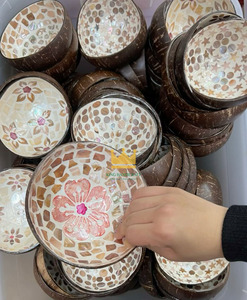 Bulk Supply Sustainable MOP <b>Coconut</b> <b>Shell</b> Bowls Polished Natural Wood Bowls for Jewelry Storage and Home Decoration - Product Image 5