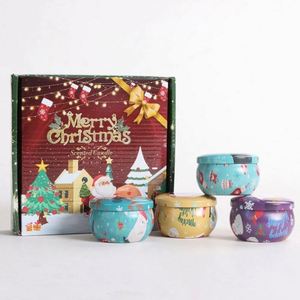 Personalized Branded Logo Four Christmas Scented <b>Candle</b> Gift Set <b>Cheap</b> Chinese Items Return/Welcome Giveaways for Guest - Product Image 1