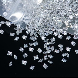 Moissanite Trapezoid D Color Lab Created Loose Stone For Jewelry Making - Product Image 3