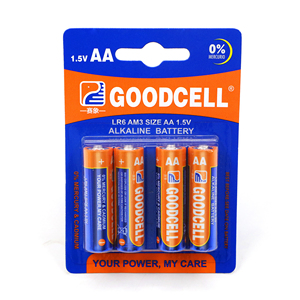 Pile alcaline AA GOODCELL en zinc-manganèse, plus économe en énergie, durable, 1,5 V LR06 2400 mAh, certifiée CE, pour télécommande - Product Image 3