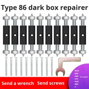 صندوق قاعدة كاسيت فولاذي من النوع 1/2، مصنع بطلاء الزنك، نظام تشغيل يدوي، غسالة مسطحة، مخزون الجملة والتجزئة من المصنع - Product Image 1