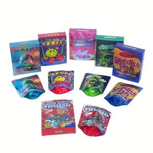 Mix Style Shaped <b>Packs</b> Smell Proof 3.5 Die Cut Mylar <b>Bags</b> with Boxes - Product Image 3