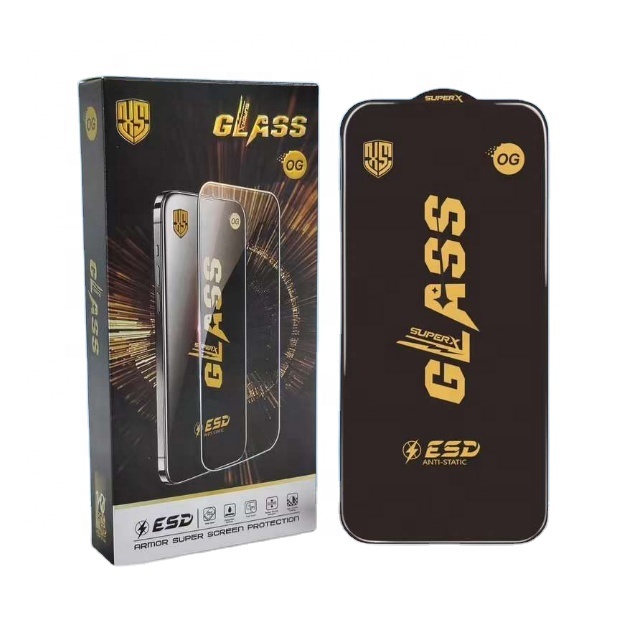 Super OG ESD Anti-Static Tempered Glass Screen Protector for Samsung A56 A36 A26 for iPhone 16 Mobile Phone Use