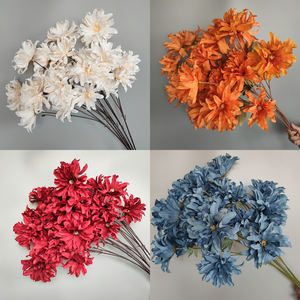 Nuevas flores de seda artificiales de Orquídea púrpura para escenario de boda para salones de boda guías de carretera características arte Floral realista - Product Image 6